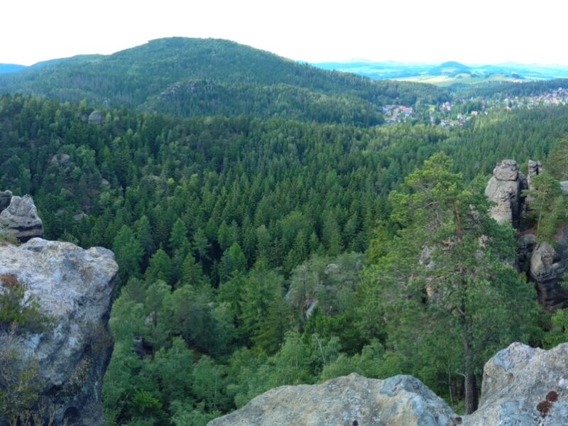 Blick ins Zittauer Gebirge